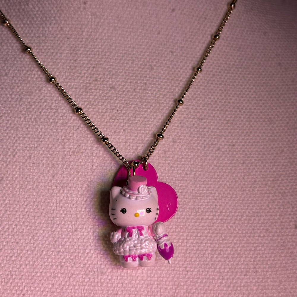 🎀 Hello Kitty Pink Pendant Necklace - Picture 3 of 7
